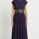 Belted midi dress