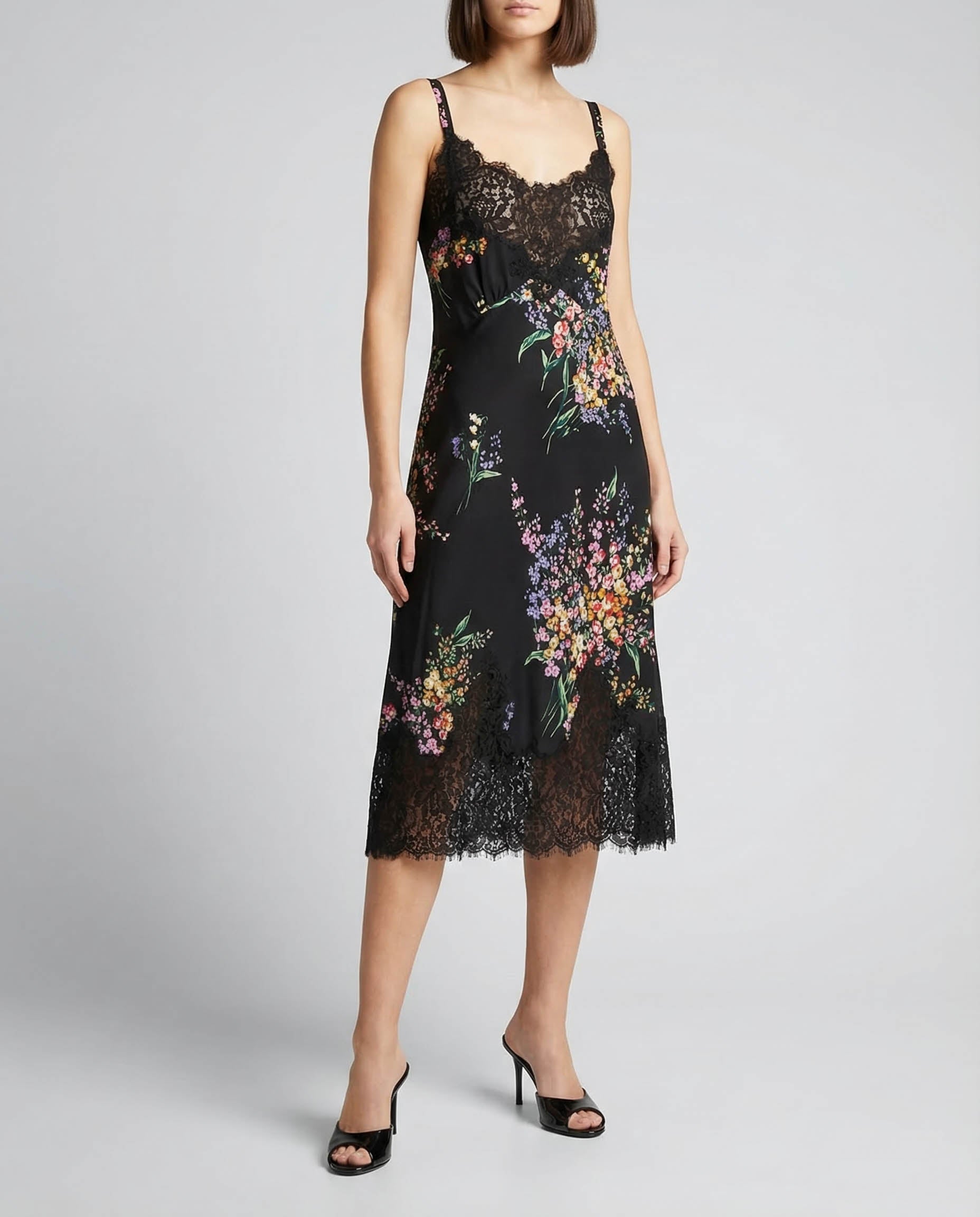 DOLCE & GABBANA Dolce & Gabbana Floral lace midi dress Luisa World DOLCE & GABBANA Dolce & Gabbana Floral lace midi dress Luisa World