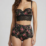 Silk high-waisted briefs