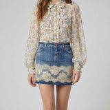 Dolce & Gabbana Ruffled floral blouse