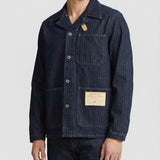 Rrl Indigo herringbone shirt