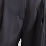 The Frankie Shop Marfa pleated silk trousers