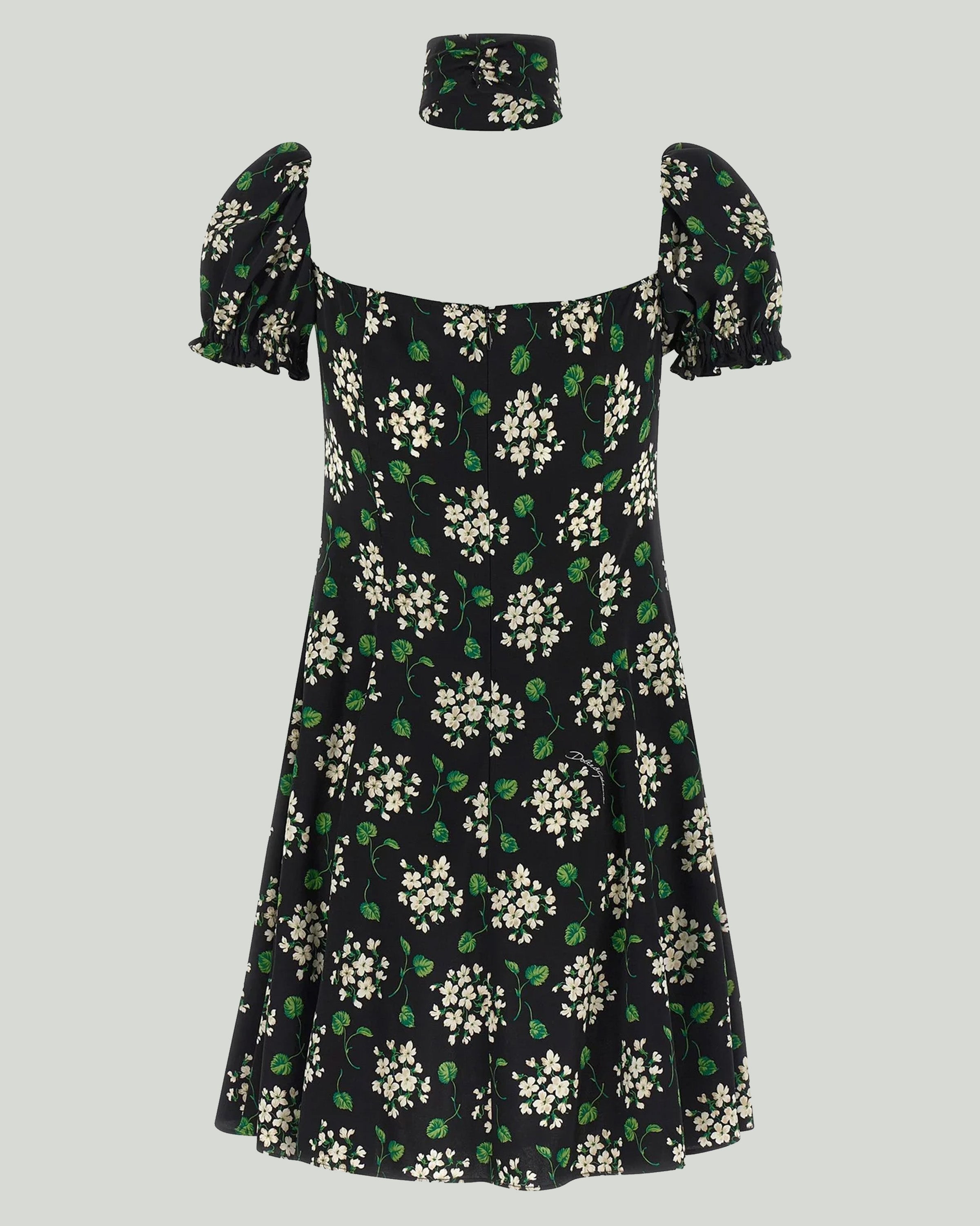 DOLCE & GABBANA Dolce & Gabbana Floral puff sleeve mini dress Luisa World DOLCE & GABBANA Dolce & Gabbana Floral puff sleeve mini dress Luisa World