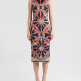 Dolce & Gabbana Carretto-print satin midi dress