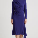 Versace Draped satin midi dress