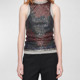 Maison Margiela Asymmetric sequin top