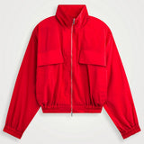 The Frankie Shop Drea sheer bomber jacket