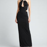 Ilkyaz Ozel Rio embellished cutout gown