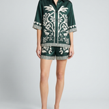 Eres Arjun printed silk twill shorts