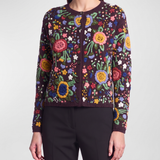 Etro Floral-embroidered wool cardigan