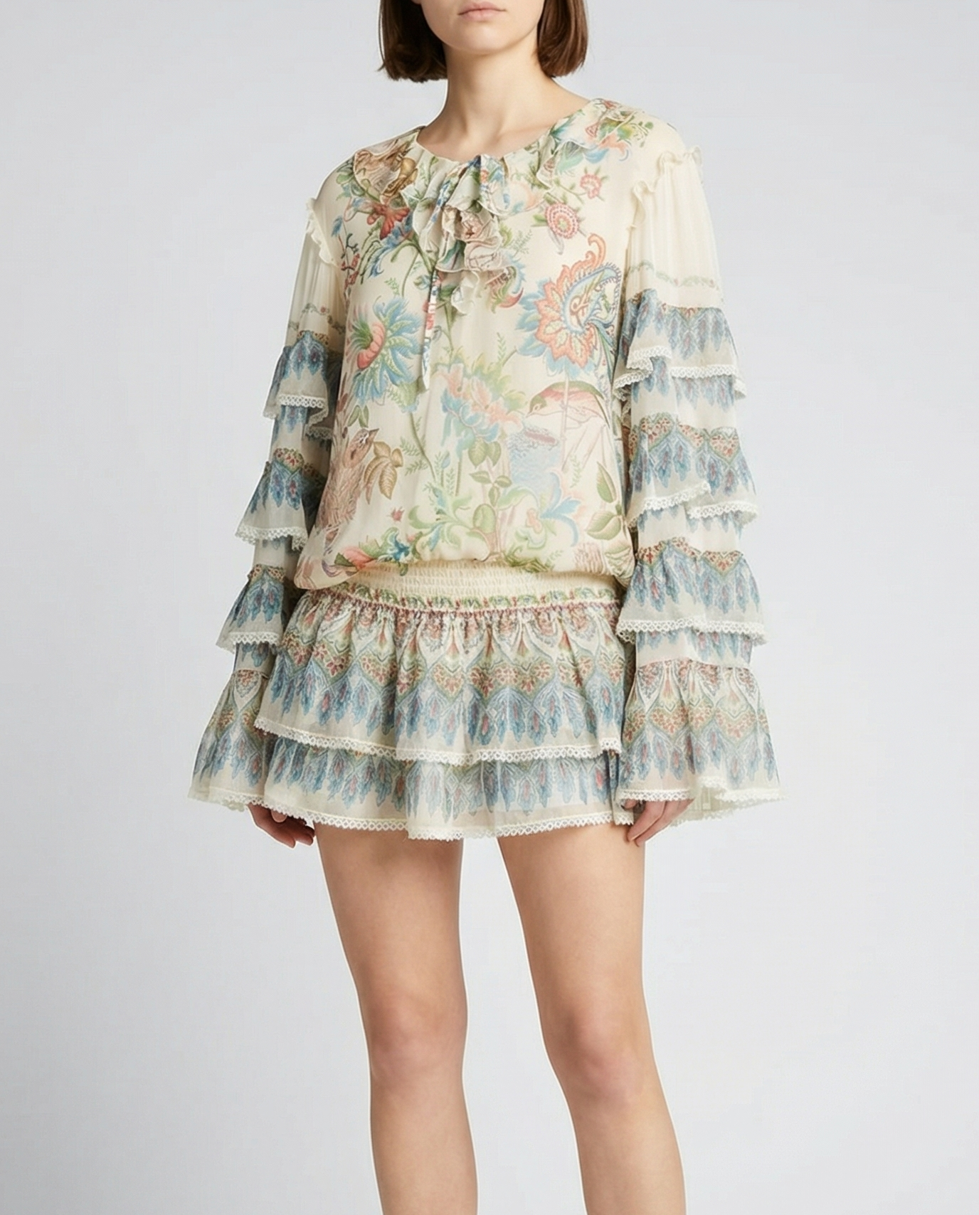 Etro Silk tunic mini dress – Luisa World