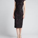 Etro Chenille jacquard paisley midi dress