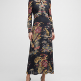 Etro Printed silk scarf maxi dress