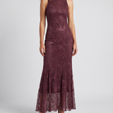 Etro Paisley lace asymmetric long dress
