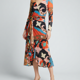 Etro Floral paisley print midi dress
