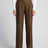 Etro Wool-blend jacquard trousers