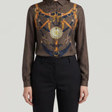 Etro Printed silk shirt