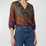 Etro Paisley-printed silk blouse