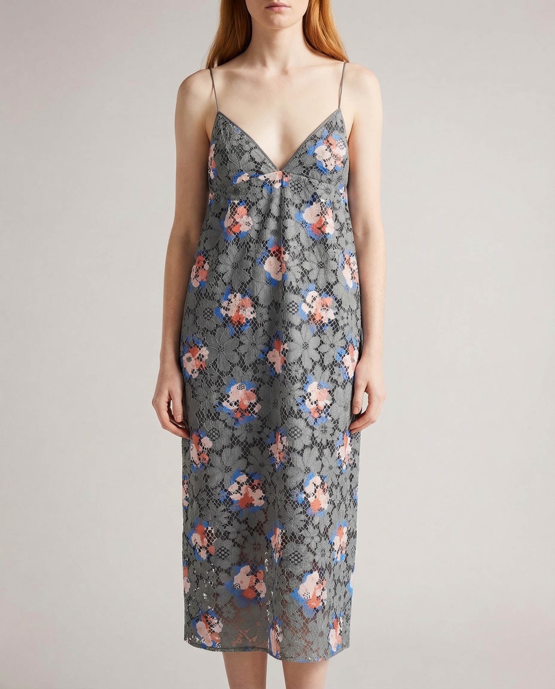 Fendi Lace printed midi dress Luisa World Fendi Lace printed midi dress Luisa World