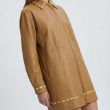 Fendi Leather overcoat