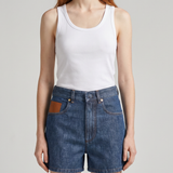 Fendi Logo-patch denim shorts