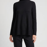 Toteme Flared wool-blend turtleneck sweater
