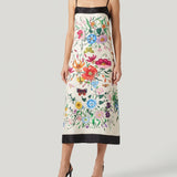 Gucci Flora-print midi dress