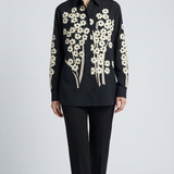 Khaite Argo floral-embellished shirt