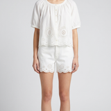 Frame The Eyelet hang shorts