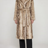 The Frankie Shop Faux-fur wrap coat