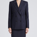 Givenchy Pinstripe double-breasted wool blazer