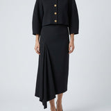 Givenchy Slashed wool maxi skirt