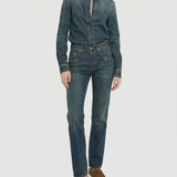 Gucci Horsebit-embellished mid-rise wide-leg jeans