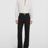 Gucci Wool silk twill trousers