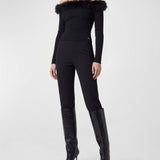 Gucci Feather-trimmed viscose top
