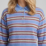 Guest in Residence Collegiate striped polo sweater