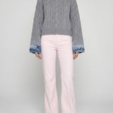Haikure Contrast sleeves sweater