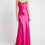 Slip silk long dress