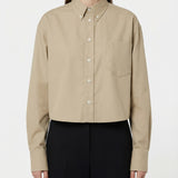 Ami de Cœur cotton cropped shirt