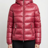 Glesse hooded short down jacket