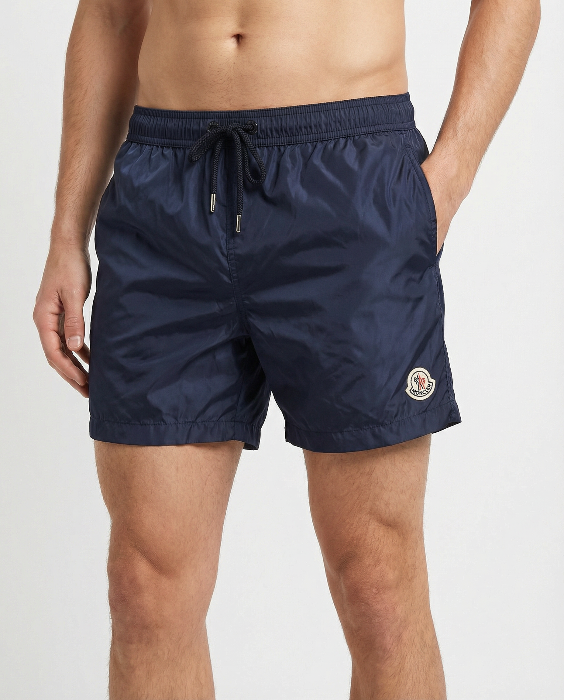 MONCLER ネイビー 水着 Mサイズ Moncler Logo swim shorts – Luisa World
