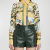 Gucci Leather bermuda shorts