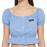 Miu Miu Off-shoulder crop top