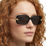 Knot rectangular sunglasses