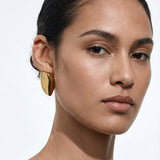 Bottega Veneta Small Prisma gold earrings