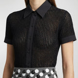 Fendi Cotton mesh shirt