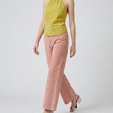 Stouls Lilou cropped suede wide-leg trousers