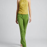 Stouls Gege suede flared trousers