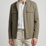 Zegna Stand-collar linen overshirt