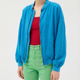 Versace Silk poplin blouson